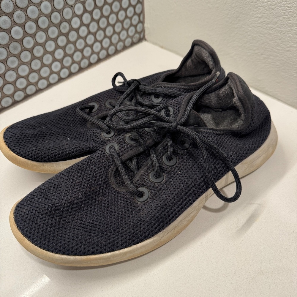 Allbirds TR Tree Runners‎ Shoes Mens Size 12 Athletic Sneakers Black Lace Up